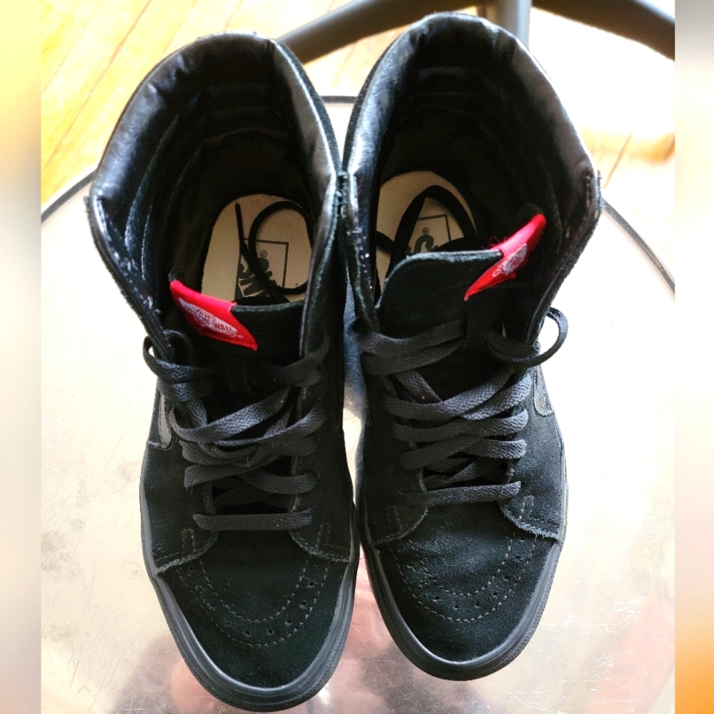 Vans, Sk8, Black Suede, Men's 7.5, Wos 9